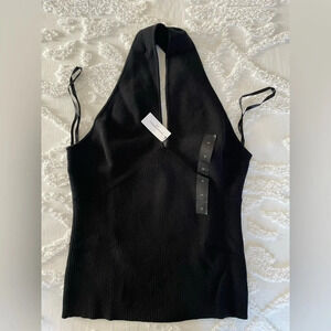 Banana Republic Ribbed Cross-Front Tank